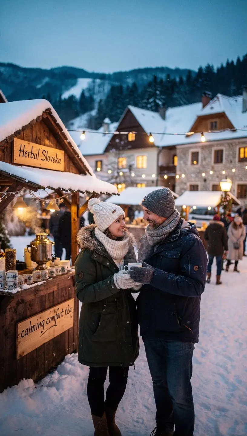 Šálka bylinkového čaju s jemne sa dvíhajúcou parou.